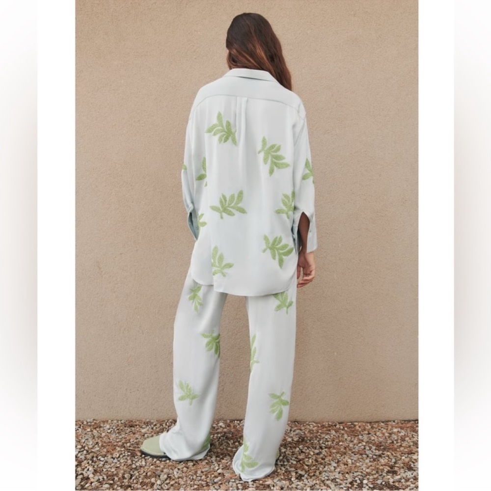 Zara Beaded Leaf Pants - Picture 7 of 15